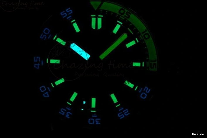 MIROTIME 0121 Bright Aquatimer Automatic SS RSF 1:1 Best Edition Black Yellow Dial on Black Rubber Strap A 7068